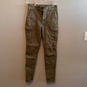 American eagle army green utility jeans